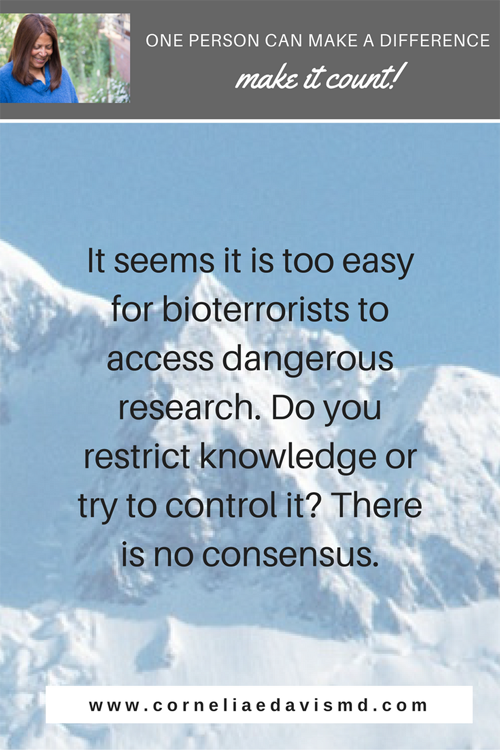 #viruses, #terrorism  https://www.newscientist.com/article/2147514-its-too-easy-for-bioterrorists-to-access-dangerous-research/