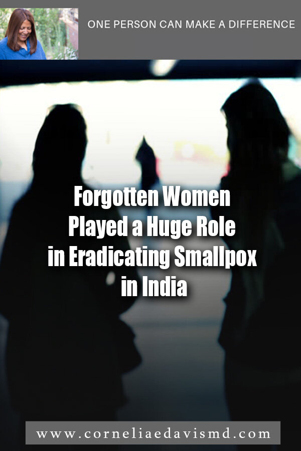 Many foreign volunteers worked to eradicate smallpox from the Indian Smallpox Eradication Program. Although rarely acknowledged, women also played a role in its eradication. Two American women doctors Dr Mary Guinan and Dr Cornelia E Davis had to prove themselves in the hyper-masculine of international public health. Their memoirs chronicle the difficulties that sexism played both at home and abroad.    Read More: https://theprint.in/science/these-forgotten-women-played-a-huge-role-in-eradicating-smallpox-from-india/328051/