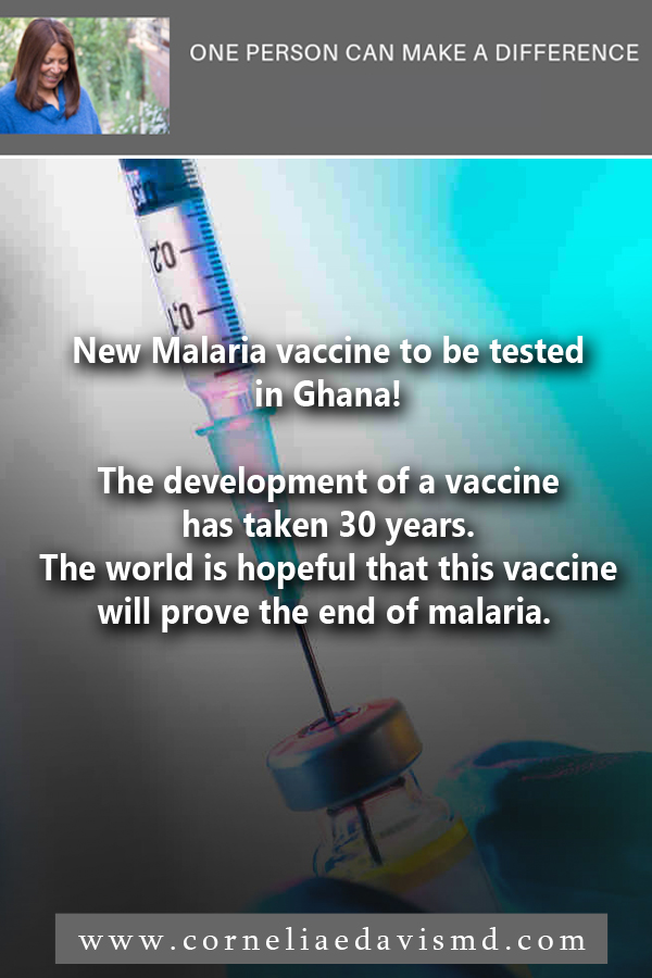 New Malaria vaccine to be tested in Ghana! The development of a vaccine has taken 30 years. The world is hopeful that this vaccine will prove the end of malaria. #malaria, #vaccines    Read more:    http://www.ghananewsagency.org/health/ghana-to-commence-implementation-of-new-malaria-vaccine-148270 &nbsp;&nbsp;