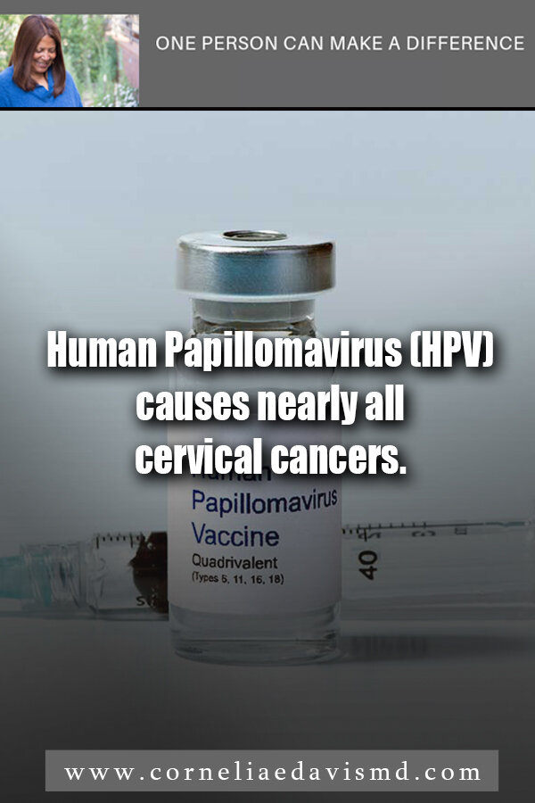 Human papillomavirus (HPV) causes nearly all cervical cancers. #HPV,    READ MORE:  https://www.cdc.gov/mmwr/volumes/68/wr/mm6833a3.htm